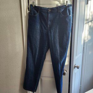 Women's Natural Fit, Med, Blue Wash, Size 14 S Jeans, by Style and Company